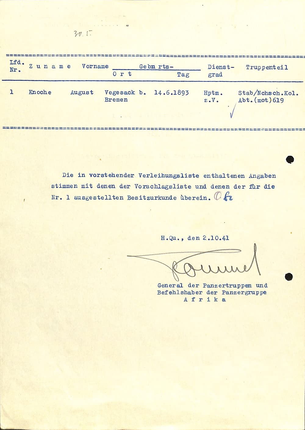 Mua General Erwin Rommel Signed Wwii Document Jsa Loa Tr N Amazon