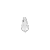 Preciosa 24 Pieces 6.5x13mm Czech Crystal Drop Pendant Faceted Drop Clear Beads, Crystal