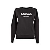 adidas Women Sweatshirts All Cap Running Black Fashion Training Gym CZ5690 New (S)