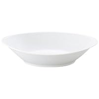 Western Pottery Open White Tamabuchi C-Shaped 9 Baker, 9.4 x 5.7 inches (24 x 14.5 x 5.5 cm), Restaurant, Ryokan, Japanese Tableware, Restaurant, Commercial Use