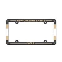 NFL New Orleans Saints LIC Plate Frame Full Color
