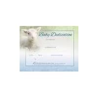 Certificate - Baby Dedication (Full Color Coated Stock - 8 1/2 x 11) (Pack of 6)