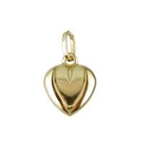 Amalia Children's Fine Jewelry 18K Yellow Gold Puffed Heart Charm