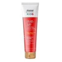 RAW SUGAR Kids Strong + Shiny Conditioning Leave-In Hair Cream - Strawberry + Oat Milk Hair Treatment - 3.5 FL Oz, Pack of 1