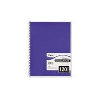 Mead 06710 Spiral Bound Notebook, Perforated, College Rule, 11 x 8, White, 120 Sheets