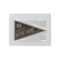 1977 National Champions (Football Card) 2013 Upper Deck University of Notre Dame - Box Topper National Championship Mini Pennant Patches #1977