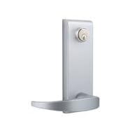 Stanley Commercial Hardware Stainless Steel Keyed Escutcheon Lever Standard Duty Exit Trim from The QET300 Collection, Summit Style, Mortise Cylinder Type, Painted Aluminum Finish