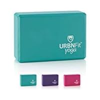 URBNFit Yoga Block - 1PC - Moisture Resistant High Density EVA Foam Block - Improve Balance and Flexibility Perfect for Home or Gym - Free PDF Workout Guide