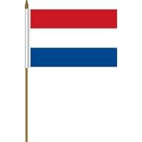 NETHERLANDS HOLLAND Small 4 x 6 inch Mini Country Stick flag .. new