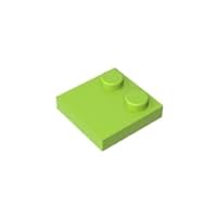 Gobricks GDS-1483 Tile, Modified 2 x 2 with Studs on Edge Compatible with Lego 33909 All Major Brick Brands Toys,Building Blocks,Technical Parts,Assembles DIY (119 Lime(042),30 PCS)