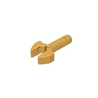 Gobricks GDS-1000 Bar 1L with Clip Mechanical Claw Compatible with Lego 48729 All Major Brick Brands Toys,Building Blocks,Technical Parts,Assembles DIY (50 PCS,Bright Gold(037))