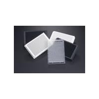 781956 Black Polystyrene CELLCOAT Collagen Type I Microplate with Lid, Flat Bottom, 384 Well (Pack of 20)