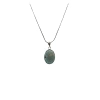 Handmade 925 Sterling Silver Gemstone Blue Amazonite pendant Necklace Gift Jewelry