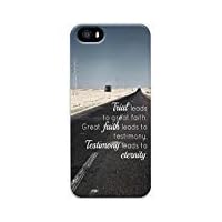 iPhone 5 Case, iPhone 5S Case Unique Custom Design Trial Leads To Great Faith Testimony Eternity Hard Slim 3D Protective Cover for iPhone 5/5S