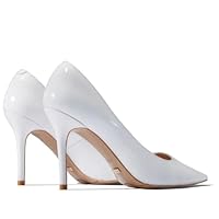 Women's Small Heel Dress Heels Shoes Shoes Classic Pointed Toe Shoes Casual White