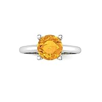 Natural Gemstone 925 Solid Silver Statement Ring For Women & Girls Minimal | Natural Gemstones | Valentine's Gift