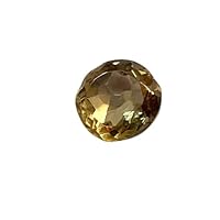 A++ Quality Natural Handmade Citrine Gemstone/Round Shape Gem / 7.80 carats / 11.8 mm x 12.5 mm/Loose Gemstone Pendant/Stone Collaction