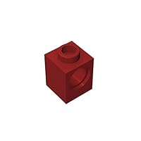 Gobricks GDS-622 TECHNICIAL Brick 1X1-1x1 Porous Brick Compatible with Lego 6541 All Major Brick Brands Toys Building Blocks Technical Parts Assembles DIY (30 PCS,154 Dark Red(014))