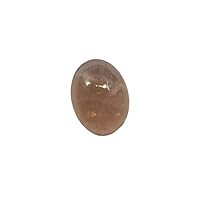Natural Smoky Topaz Loose Gemstone / 13.0 CT/Topaz Oval shape Gem/Cabochon Gemstone For Pendant/Jaipur Gemstones Loose Piece/Rings Earrings