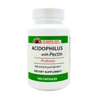 Acidophilus with Pectin Probiotic Capsules, Dietary Supplement, 100 Count (Pack of 1)