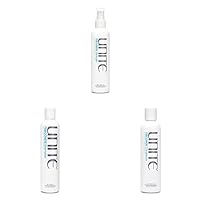 UNITE Hair 7SECONDS Daily Moisture Essentials - 7SECONDS Detangler Leave-In Conditioner, 8 fl.Oz with 7SECONDS Shampoo, 10 fl.Oz, and 7SECONDS Conditioner, 8 fl.Oz (3 Items)
