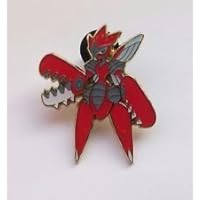 Pokemon Trading Card Game XY Breakpoint Mega Scizor Limited Edition Collector Pin / League Badge (1.75 Inch)