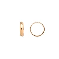 Bead Frame, Ring 16K Gold Finished Brass 12x3mm, fits Up to 10mm Beads Sold per Pack of 10