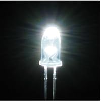イーケイジャパン EK Japan LK-5WH Elekit Ultra Bright LED (White, 0.2 inches (5 mm)
