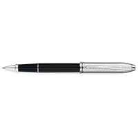Cross Townsend, Tango Black Lacquer and Engraved Rhodium Plated, Selectip Rolling Ball Pen (AT0045-7)