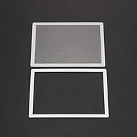 Replacement Upper LCD Screen Lens Plastic Cover + Lower Frame for DS Lite NDSL Console White