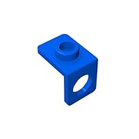 Gobricks GDS-1165 Minifigure Neck Bracket with Back Stud - Thin Back Wall Compatible with Lego 42446 All Major Brick,Building Blocks,Technical Parts (23 Blue(050),50PCS)