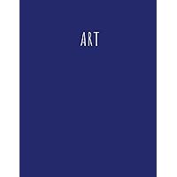Notebook: Navy Blue Color Cover - 8.5