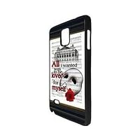 Clear Cartoon Samsung Galaxy Note 4 Case Soft Famous The Phantom Of The Opera Printed Galaxy Note 4 Case for Girl(Cool)