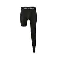 One Leg Compression Tights Long Pants Basketball Sports Base Layer Underwear Active Tight