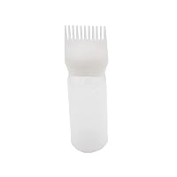 Hair Dye Bottle 160ML Shampoo Bottle Hair Comb Applicator Bottle Brush Bottle for Hair Dyeing Tool White Hair Brushes