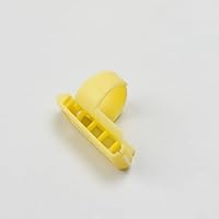 2PCS Finger Splitter Sweater Wool Knitting Tool Yarn Guide Thimble Plastic Thimble Ring Sewing DIY Crafts Handmade Accessories - (Color: Yellow)