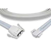 NIBP Hose Replacement for Welch Allyn 4500-34 by Technical Precision - BP46 Blood Pressure Hose - Dual Barb FlexiPort - Gray - 1 Pack