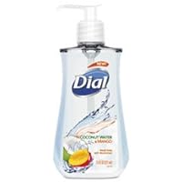 Dial 12159CT Liquid Hand Soap, 7 1/2 Oz Pump Bottle, Coconut Water & Mango,12/crtn