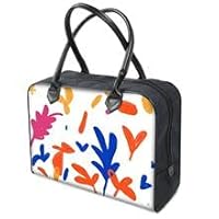The Fashion Access Abstract Leaf & Plant Holdalls (Large, Canvas)