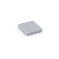 Classic Building Tiles, Light Grey Tile 2x2, 100 Piece, Compatible with Lego Parts and Pieces 3068(Color:Light Grey)
