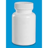 60cc 2 Ounce White HDPE Packer Wide Mouth Round Plastic Bottles And Caps 12 Pack BPA-Free Pharmaceutical Grade