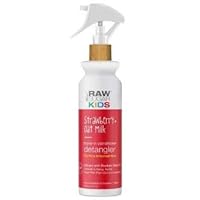 RAW SUGAR Kids Strawberry + Oat Milk Leave-in Conditioner & Detangler For Fine Untamed Hair - Infused with Baobab Seed Oil - 6 fl. oz, 6 Fl Oz (Pack of 1)