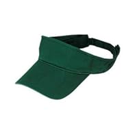 Upscale 100% Cotton Fashion Visor Hat Cap - Hunter Green