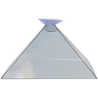 1 Piece 3D Hologram Display Pyramid 3D Hologram Projector Video Pyramid Stand for Smart Mobile Phone, Product Display, Animated Characters, Personal Entertainment Durability and attraction