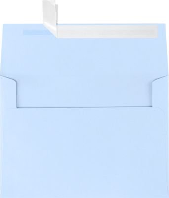 LUXPaper A7 Invitation Envelopes for 5 x 7 Cards in 80 lb. Baby Blue, Printable Envelopes for Invitations, w/Peel and Press Seal, 1000 Pack, Envelo...