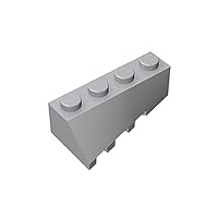Gobricks GDS-1167 Wedge 4 x 2 Sloped Right Compatible with Lego 43720 Children's Toys Gifts Building Blocks (400 PCS,194 Light Bluish Gray(071))
