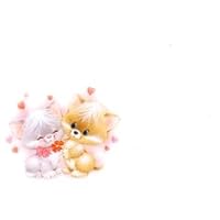50 Memo/Enclosure/Floral/Gift Cards - Kittens (MC2049)