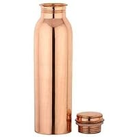 Pure Copper Water Bottle 32 oz Leak Proof Design Vessel Ayurveda Health Benefit Pitcher for Sport, Fitness, Yoga