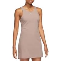 Nike Dri-FIT Bliss Women's Training Dress (US, Alpha, Medium, Regular, Regular, Diffused Taupe)