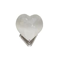 Selenite Crystal Heart ⎮Healing Crystal ⎮1x1 ⎮Pocket size ⎮Metaphysical Positive Energy